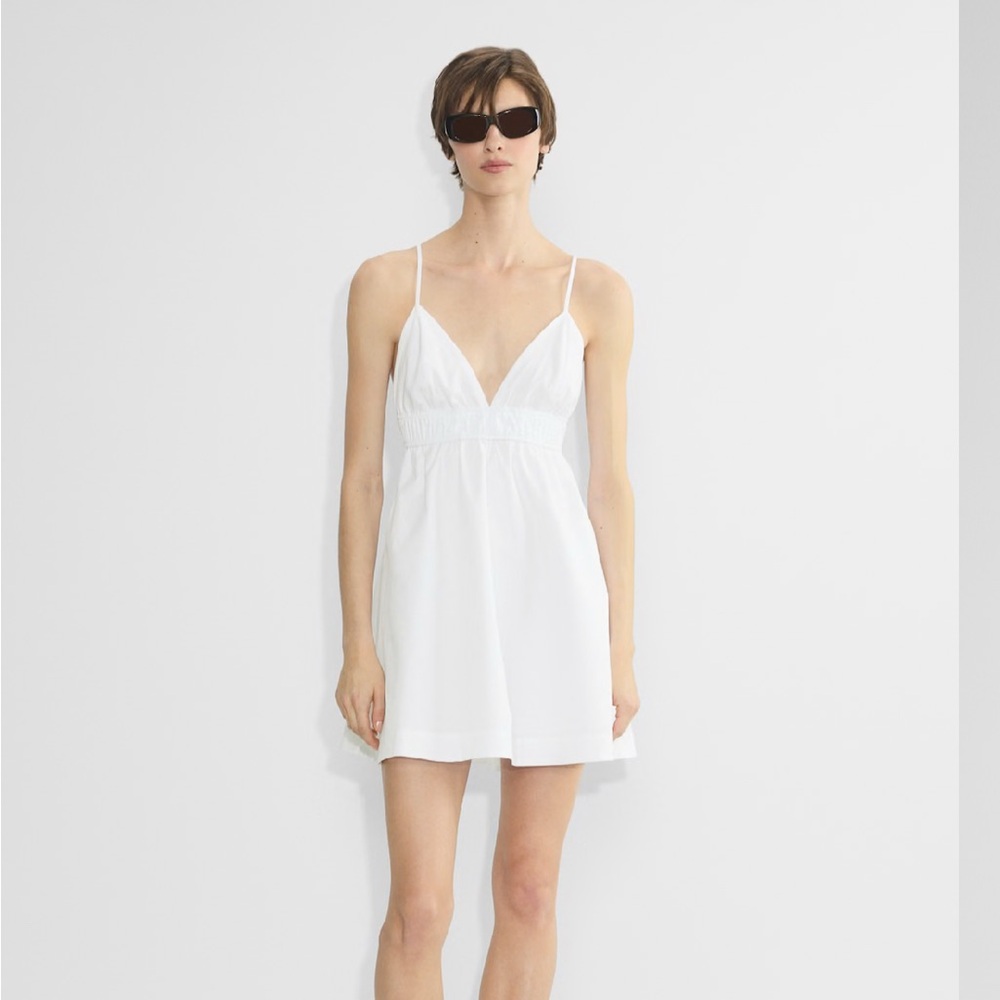 Abercrombie & Fitch White Poplin Dress